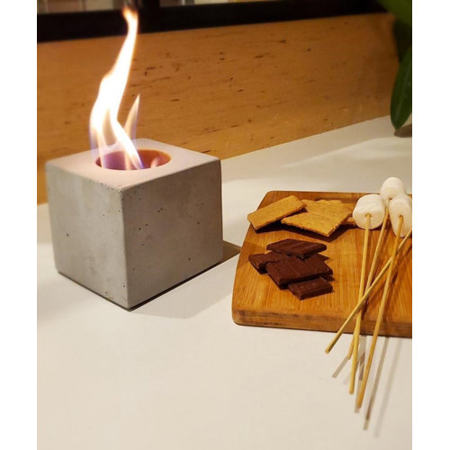 Touch of ECO Foyer de table en pierre à l'éthanol pour l'extérieur